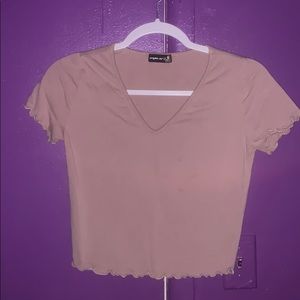 Blush pink crop top